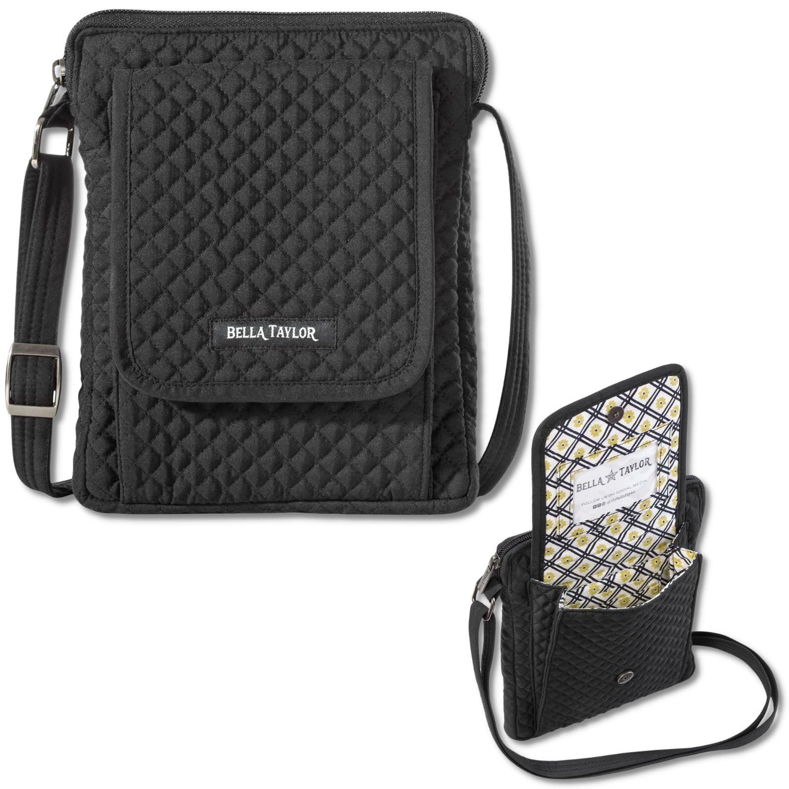 Bella Taylor Mini Crossbody Bag with Built-In Wallet - Stylish & Compact Purse for Women, Perfect for Travel, Shopping & Everyday Use