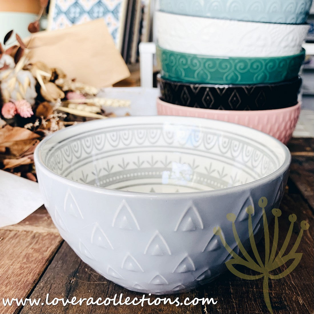 Bohemian Embossed Dinnerware Set - 50% Off + Buy 1 Get 1 Free - Perfect for Boho Chic Dining, Wedding Registry & Home Decor