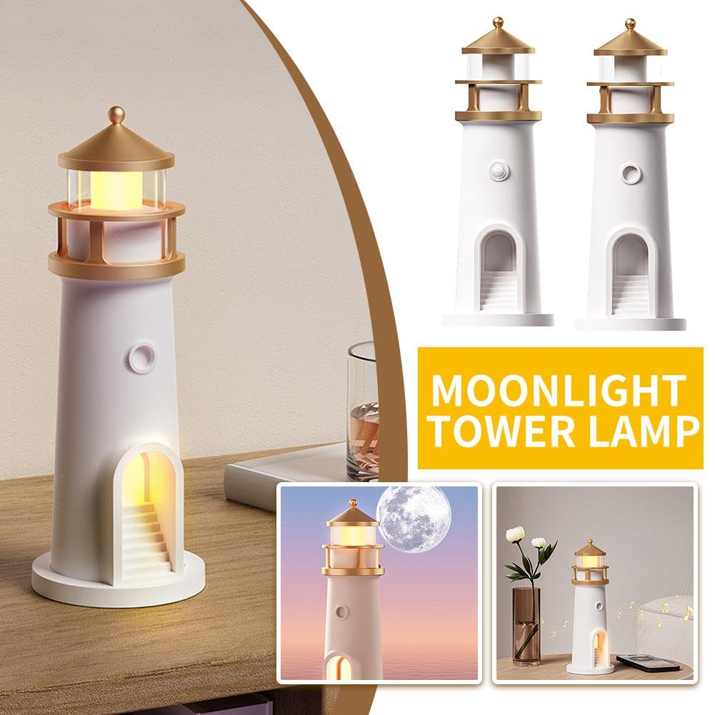 Moon Lamp Projector Night Light - 3D Moon Galaxy Projector with Music & Motion Sensor, Rechargeable LED Aesthetic Table Lamp for Bedroom, Nursery, Home Decor - Perfect Christmas & Birthday Gift for Women, Men, Kids