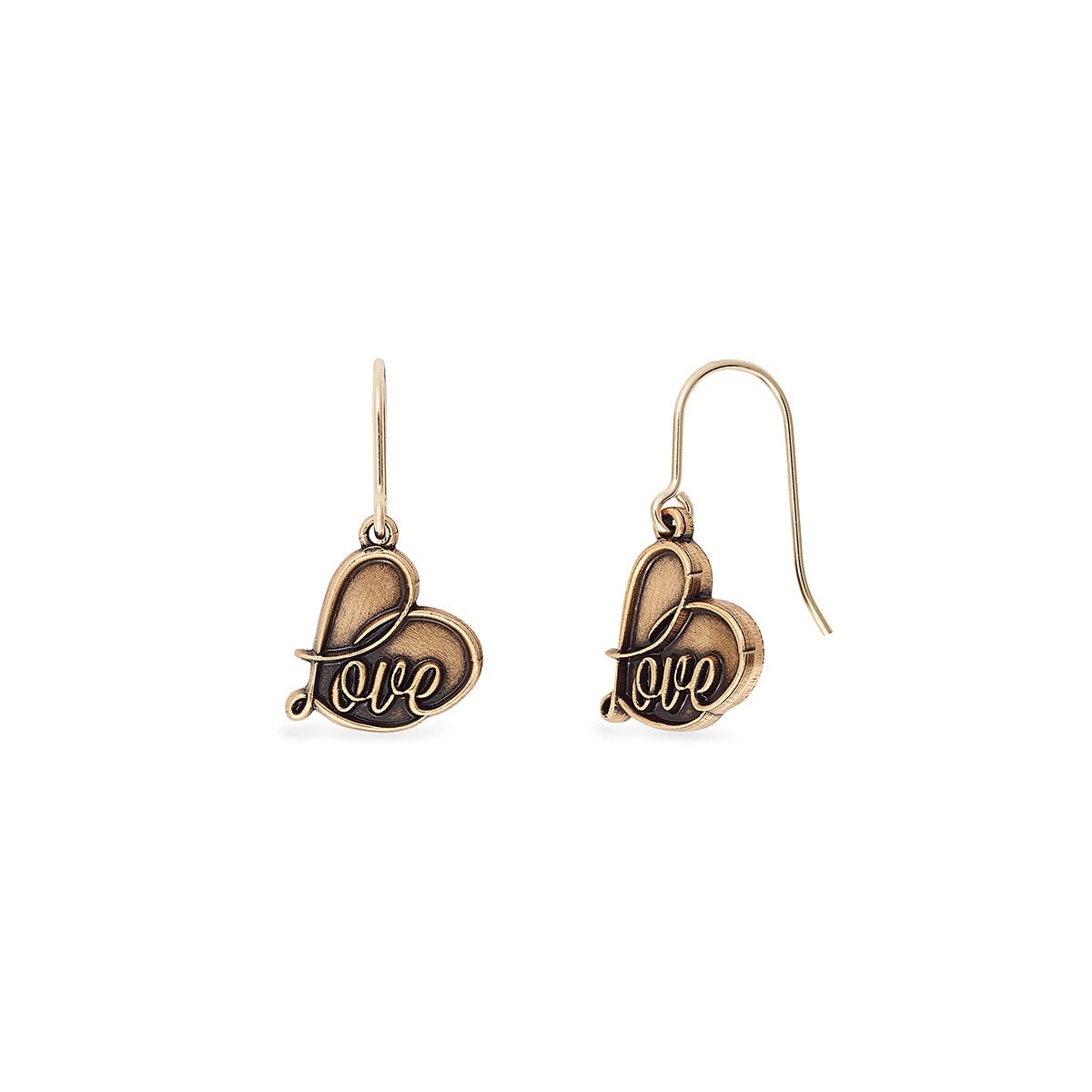 Love Hook Earrings - Romantic Dangle Earrings for Women, Gold & Silver Heart Jewelry - Perfect for Valentine's Day, Date Night & Anniversary Gifts
