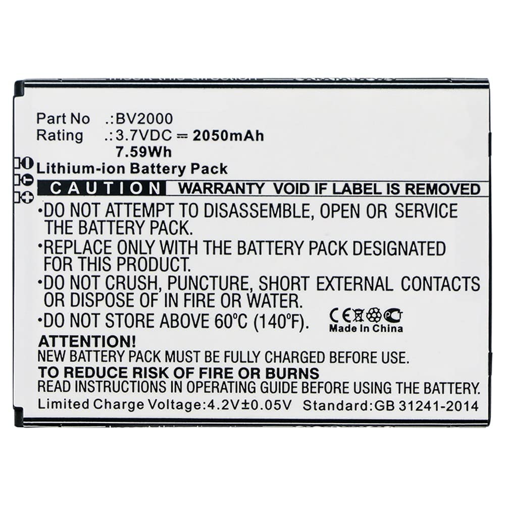 Synergy Digital BV2000 Battery 2050mAh - Power for Blackview Phones