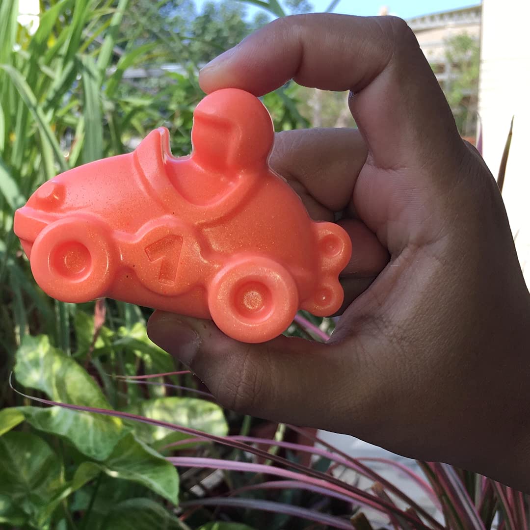 Love and Lather Natural Handmade Soap Set - Car Shaped Soap (110g) & Motorbike Soap (60g) for Kids | Paraben & SLS Free | Perfect for Birthday Gifts, Party Favors and Children's Bath Time
