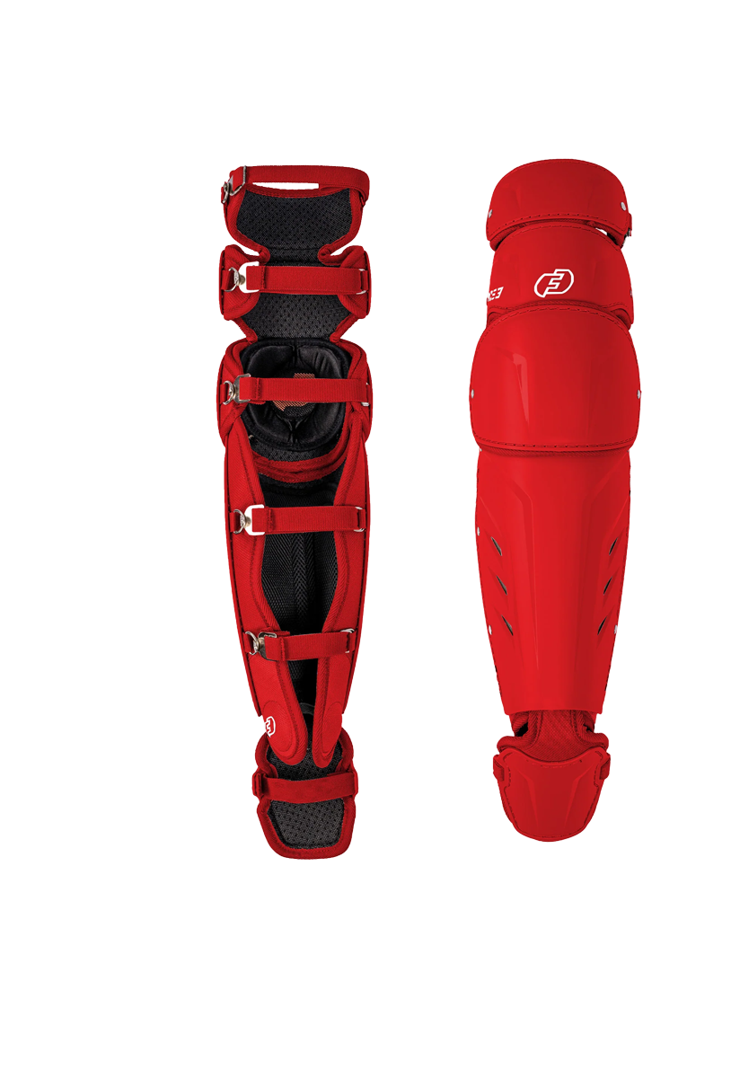 FORCE3 XS3® Pro Leg Guards - Intermediate Baseball & Softball Catcher's Gear for Youth & Adult Players - Perfect for Training, Games & Practice Sessions