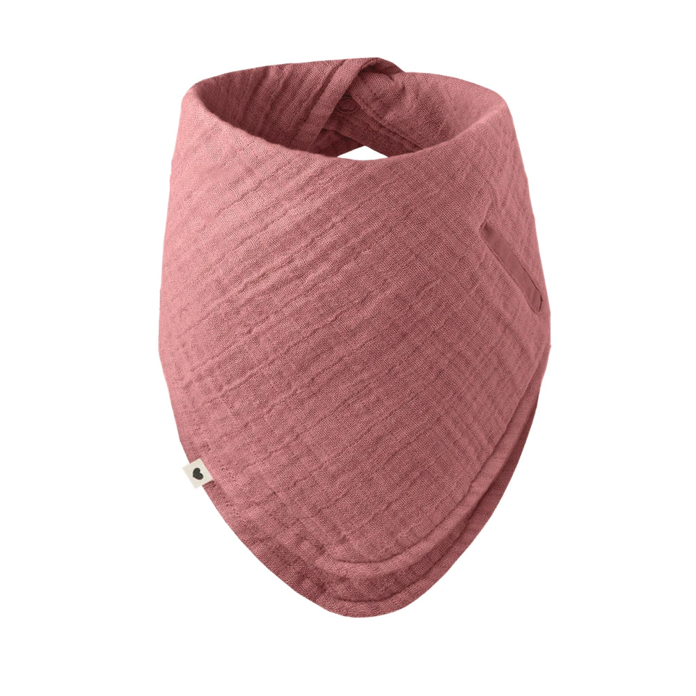 Bandana Bib for Babies - Soft & Absorbent Drool Bibs in Dusty Pink - Perfect for Feeding, Teething, and Everyday Use