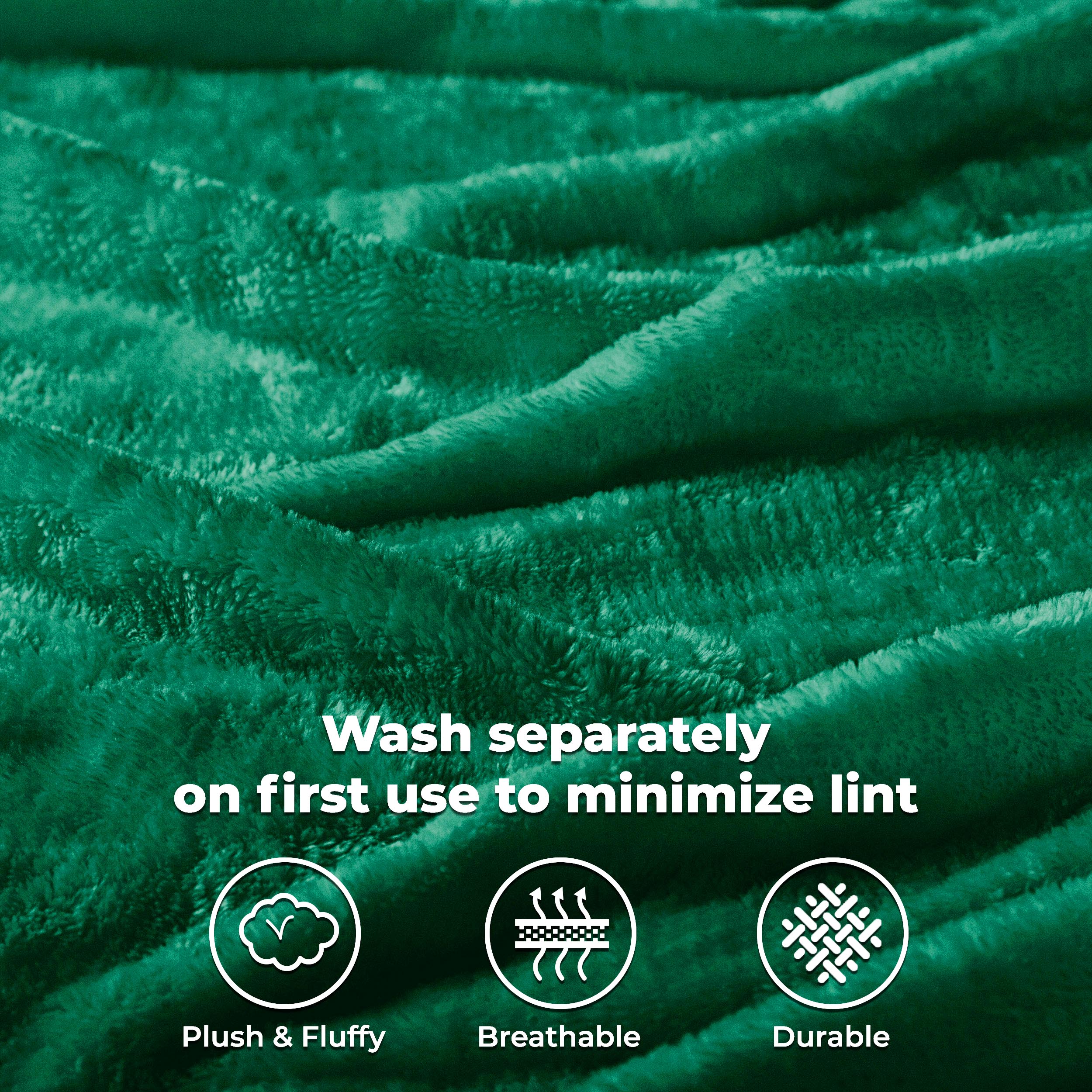 Classic Solid Fleece Plush Medium Weight Fluffy Soft Blanket - Cozy & Warm for Bed, Sofa, Travel & Gifts | Ultra-Soft Throw Blanket for All Seasons