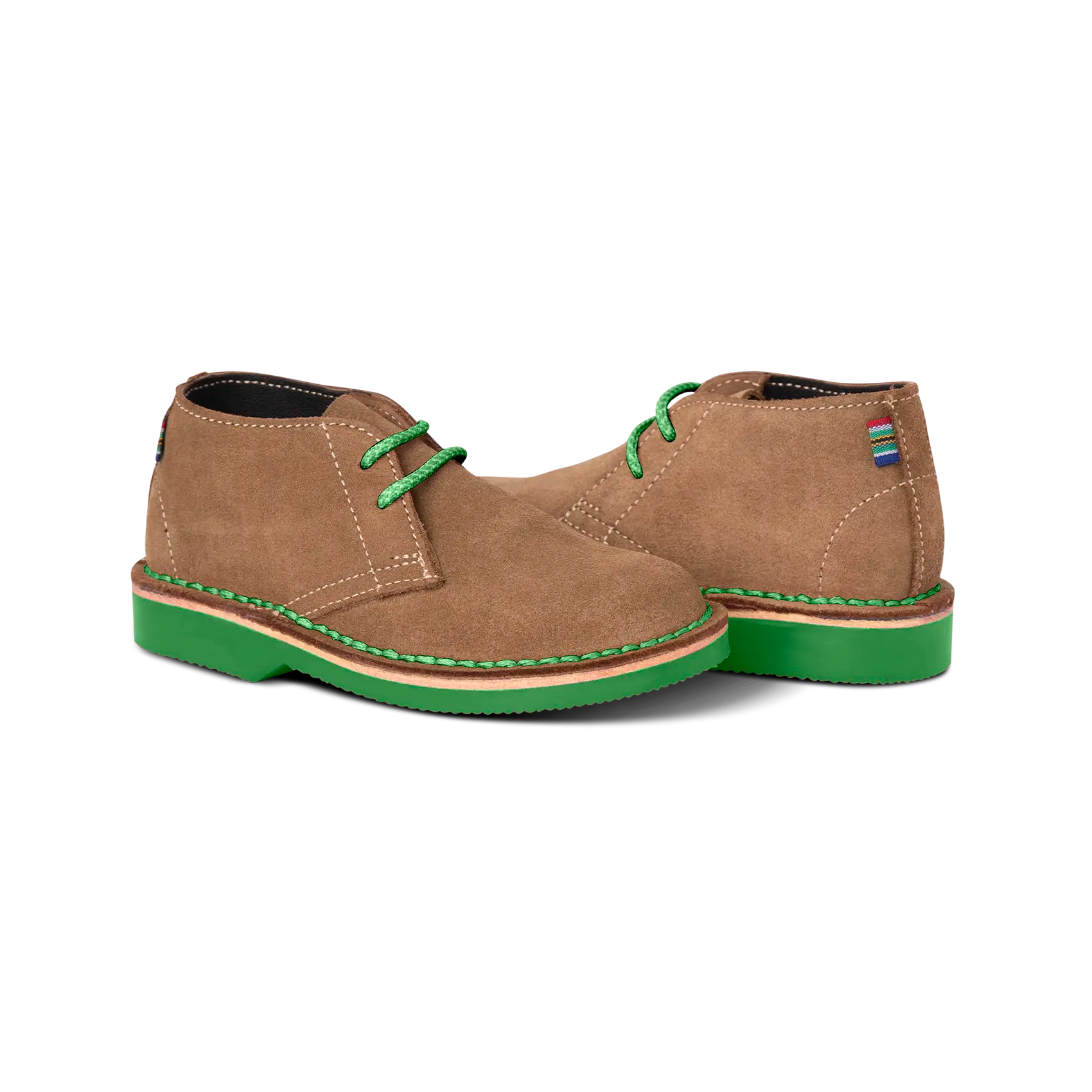Veldskoen Kids Cooper the Croc Shoes - Comfortable Leather Slip-Ons with Green Sole | Perfect for School, Play & Outdoor Adventures