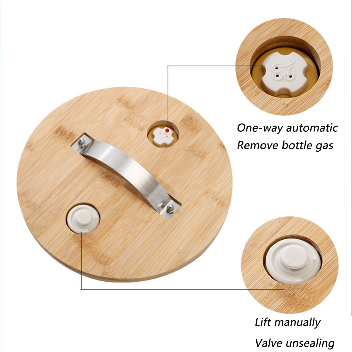 Elegant Wooden Stand Glass Juice Beverage Dispenser with Tap - Perfect for Parties, Weddings, and Home Entertaining