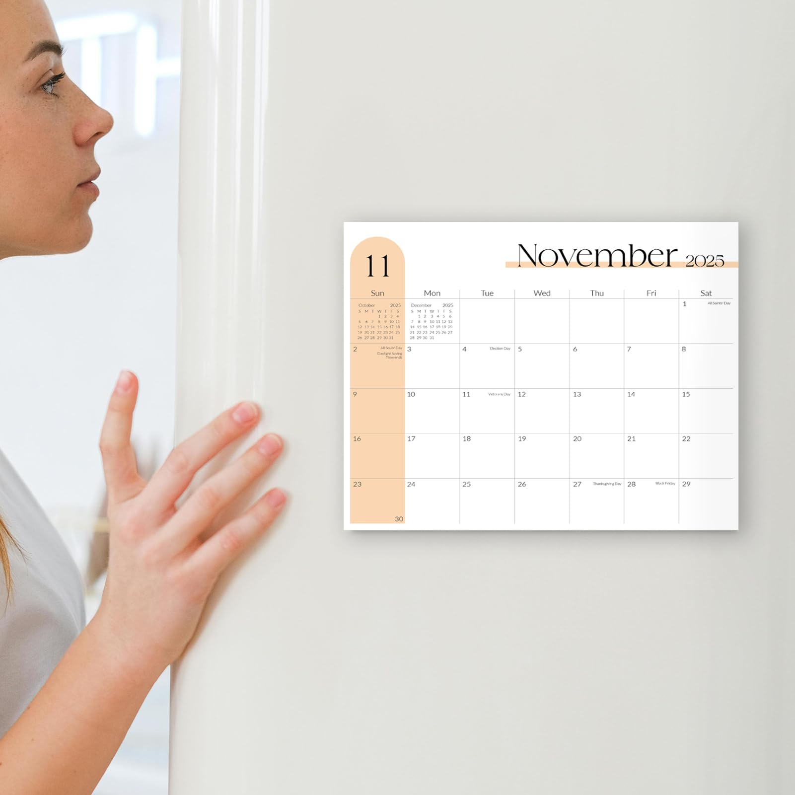 SKYDUE 18-Month Magnetic Refrigerator Calendar (July 2024-December 2025) - 13