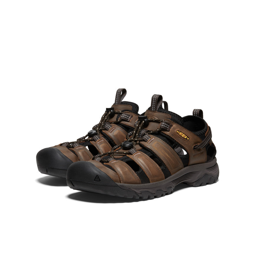 Men's Targhee III Sandal - Waterproof Hiking Sandals for Men | Bison/Mulch Color | Perfect for Outdoor Adventures, Camping & Beach Walking