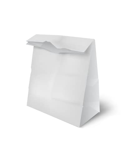 Perfect Stix 6lb White Paper Lunch Bags - 125 Pack (6
