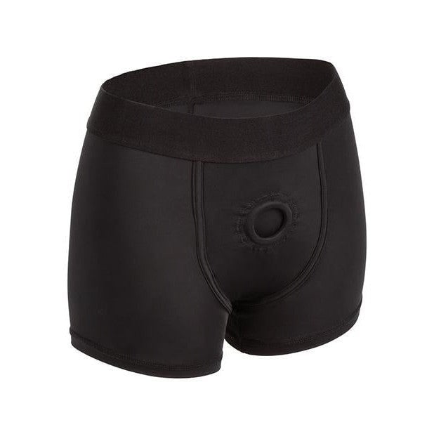 Boundless Men's Boxer Briefs with Harness - Black - Comfortable Underwear for Everyday Wear & BDSM Play
