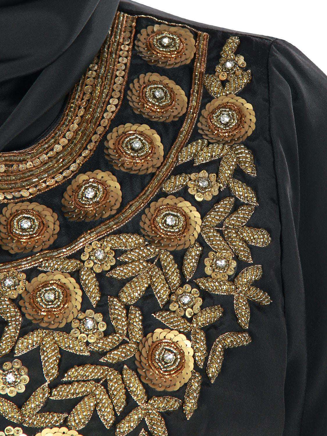 Fiddah Gold Hand Embroidered Burqa - Premium Islamic Veil for Women - Perfect for Prayer, Modest Fashion & Special Occasions