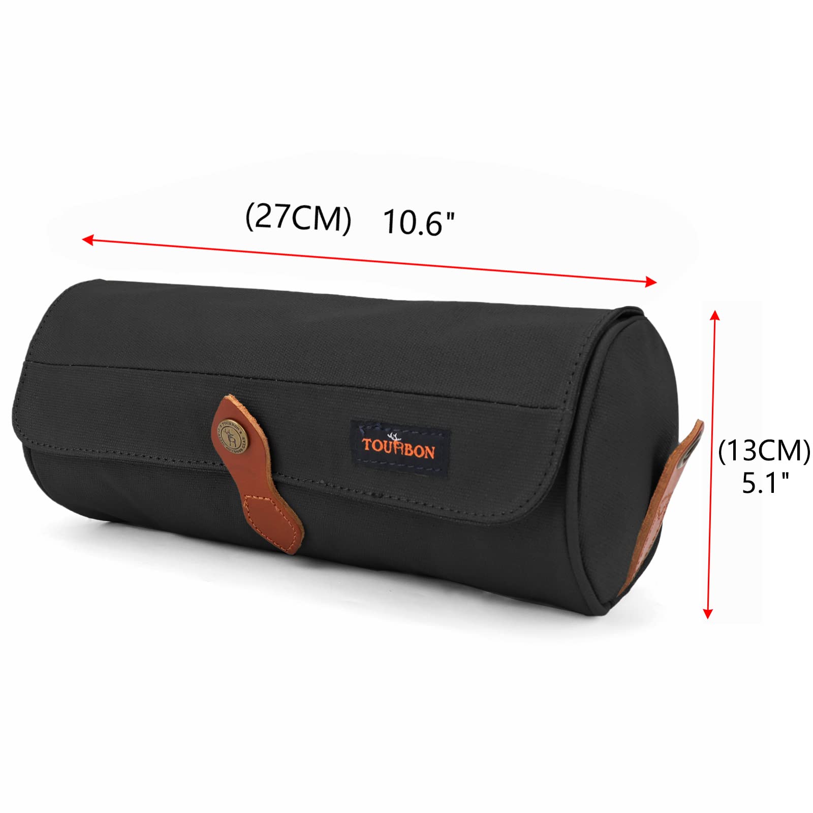 TOURBON Waterproof Bike Saddle Bag - Bicycle Seat Pouch for Phone, Tools & Accessories - Handlebar Storage for Cycling, Commuting & Outdoor Adventures
