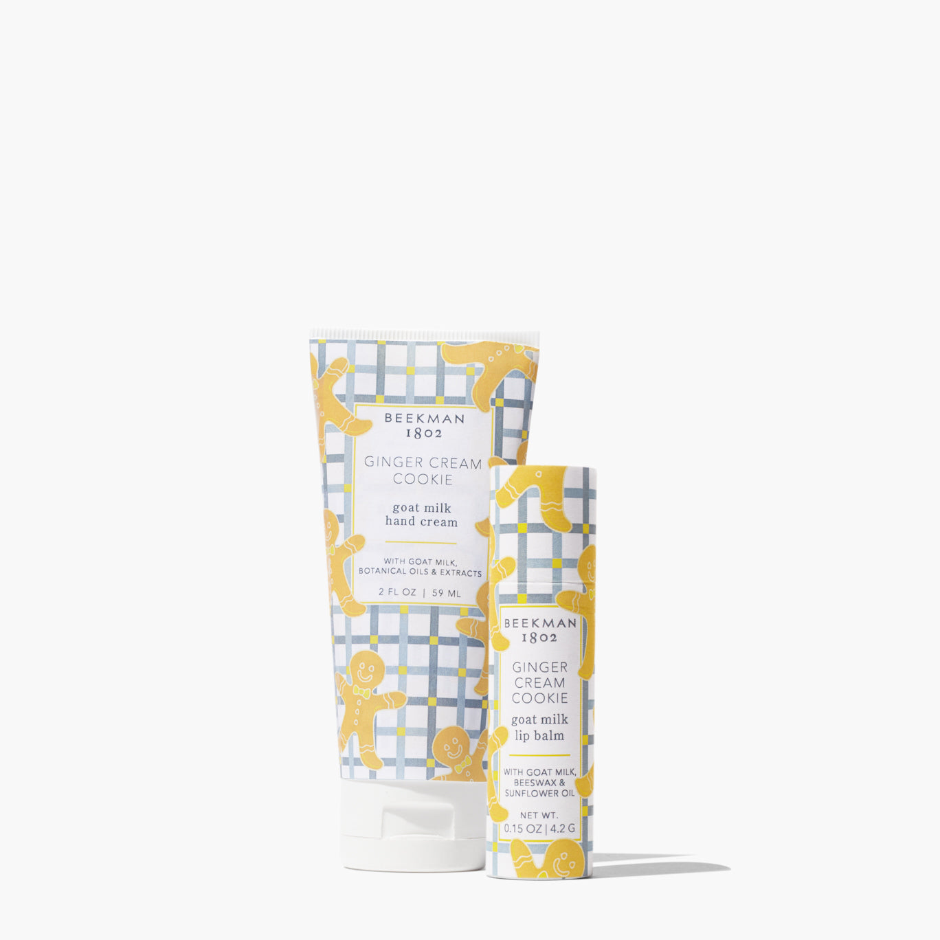 Ginger Cream Cookie Hand & Lip Hydration Kit - Moisturizing Hand Cream & Lip Balm Set for Dry Skin Care - Perfect for Winter, Travel & Daily Hydration