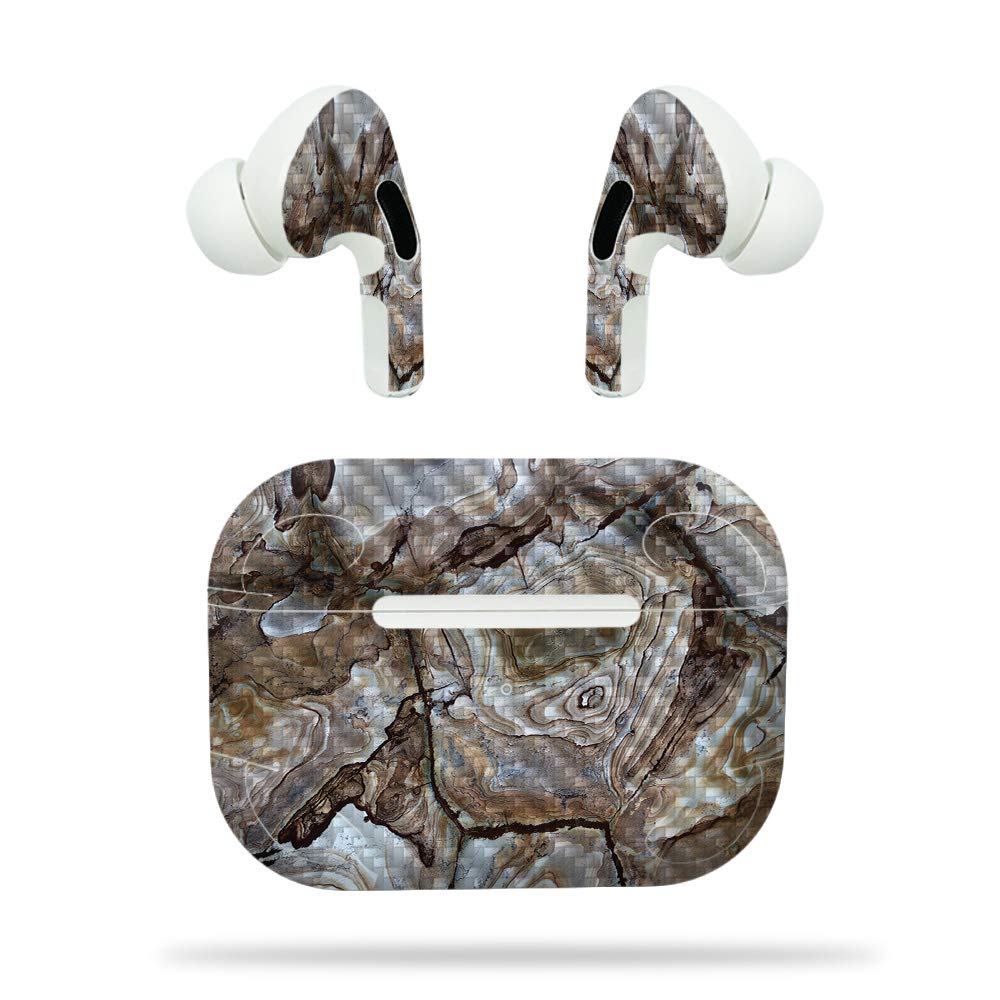 Carbon Fiber Skin for AirPods Pro - Amber Marble | Stylish Protection for Daily Use