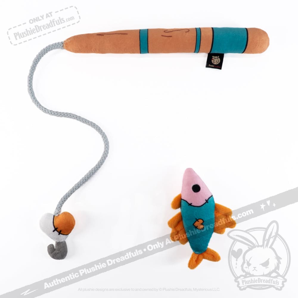 Magnetic Fishing Rod Plush Toy - Soft Stuffed Animal Catcher Game for Kids | Fun Indoor & Outdoor Play, Birthday Gifts, Party Favors