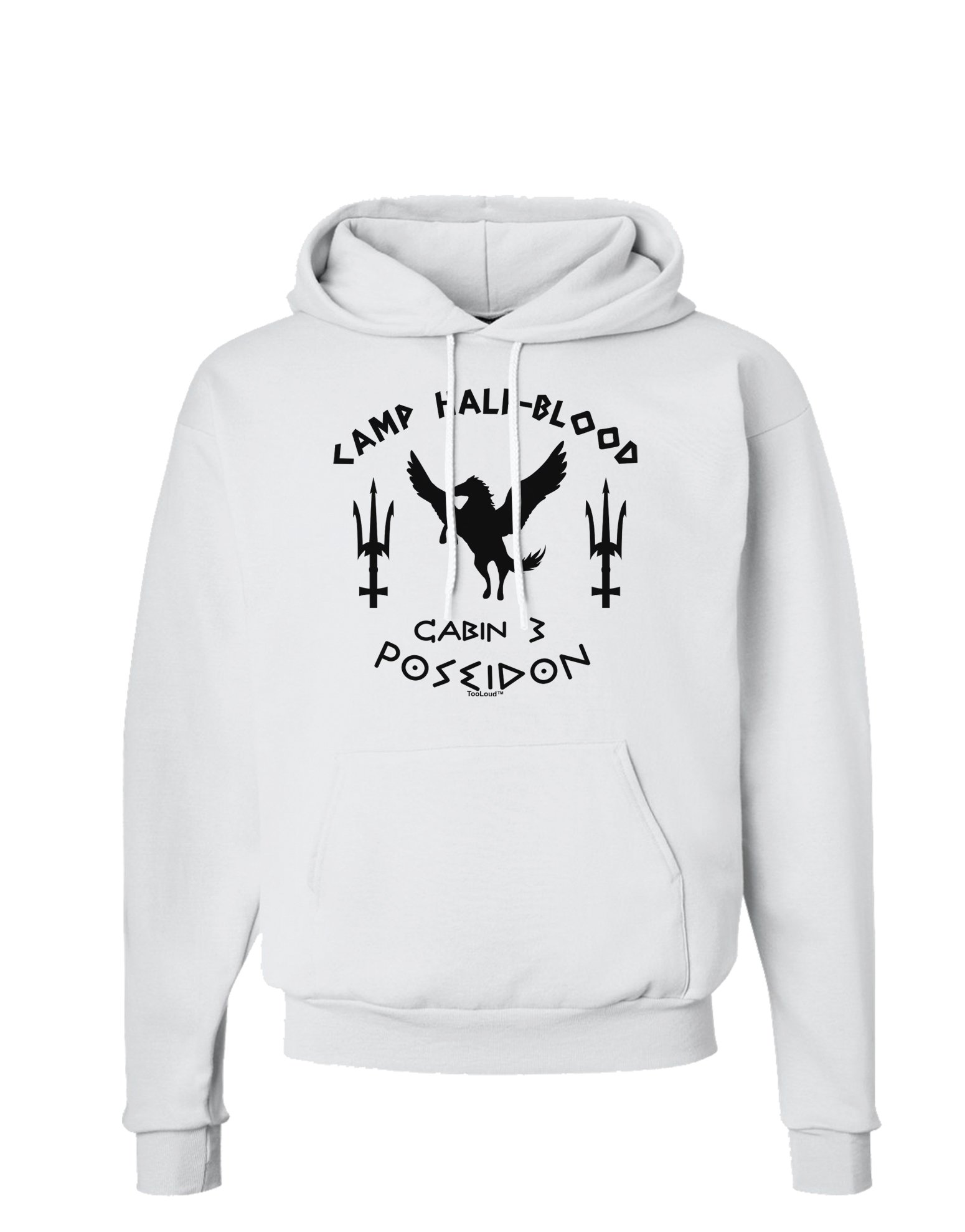 TOOLOUD Poseidon Hoodie - Camp Half Blood Pullover with Pockets for Outdoor Adventures