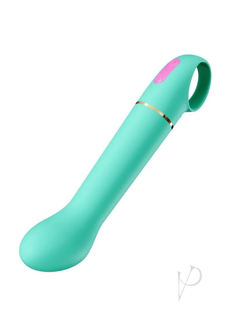 Aria Flirty AF Rechargeable Silicone Vibrator - Teal Blue | Waterproof & Powerful Personal Massager for Women | Perfect for Couples Play & Solo Pleasure