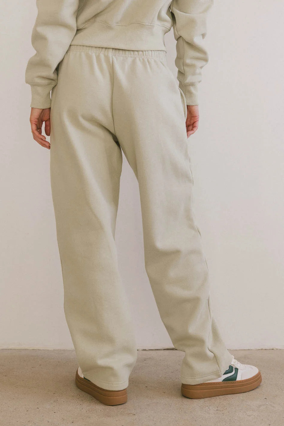 Ezra Women's Sage Green Sweatpants - Soft High Waist Joggers for Yoga, Lounge & Casual Wear