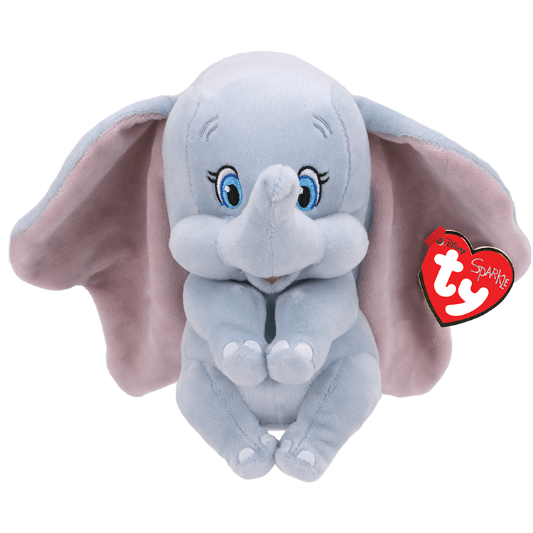 Original Dumbo Beanie Baby Plush Toy - Disney Stuffed Animal Collectible for Kids & Adults - Perfect for Gifts, Disney Collections, and Nursery Decor