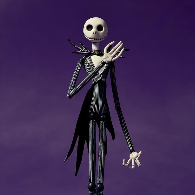 Amazing Yamaguchi Revoltech Jack Skellington Action Figure - The Nightmare Before Christmas Ver. 1.5 (NR016) - Perfect for Collectors & Movie Fans Display