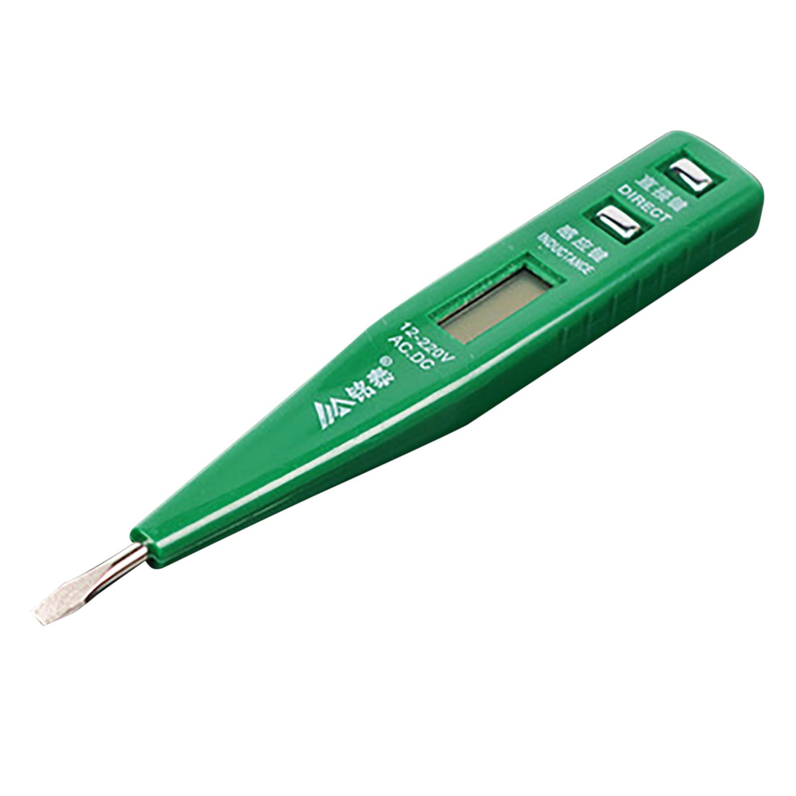 12-220V Digital Electrician Test Pencil - Green for Home & Electrical Work