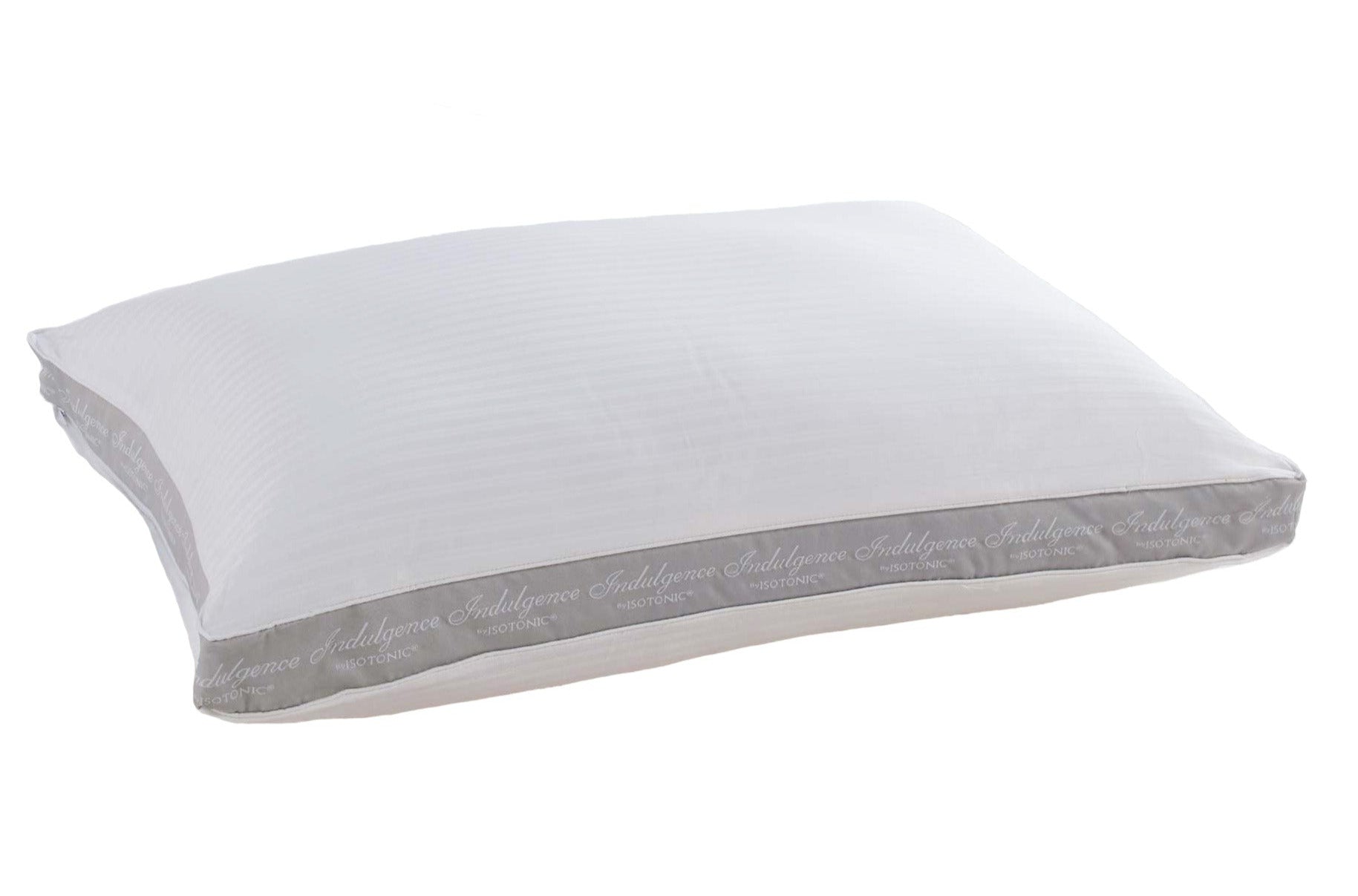 Indulgence® Synthetic Down Pillow for Side Sleepers - Hypoallergenic & Supportive Comfort - Perfect for Back Pain Relief & Neck Support - Bedroom, Guest Room, Travel