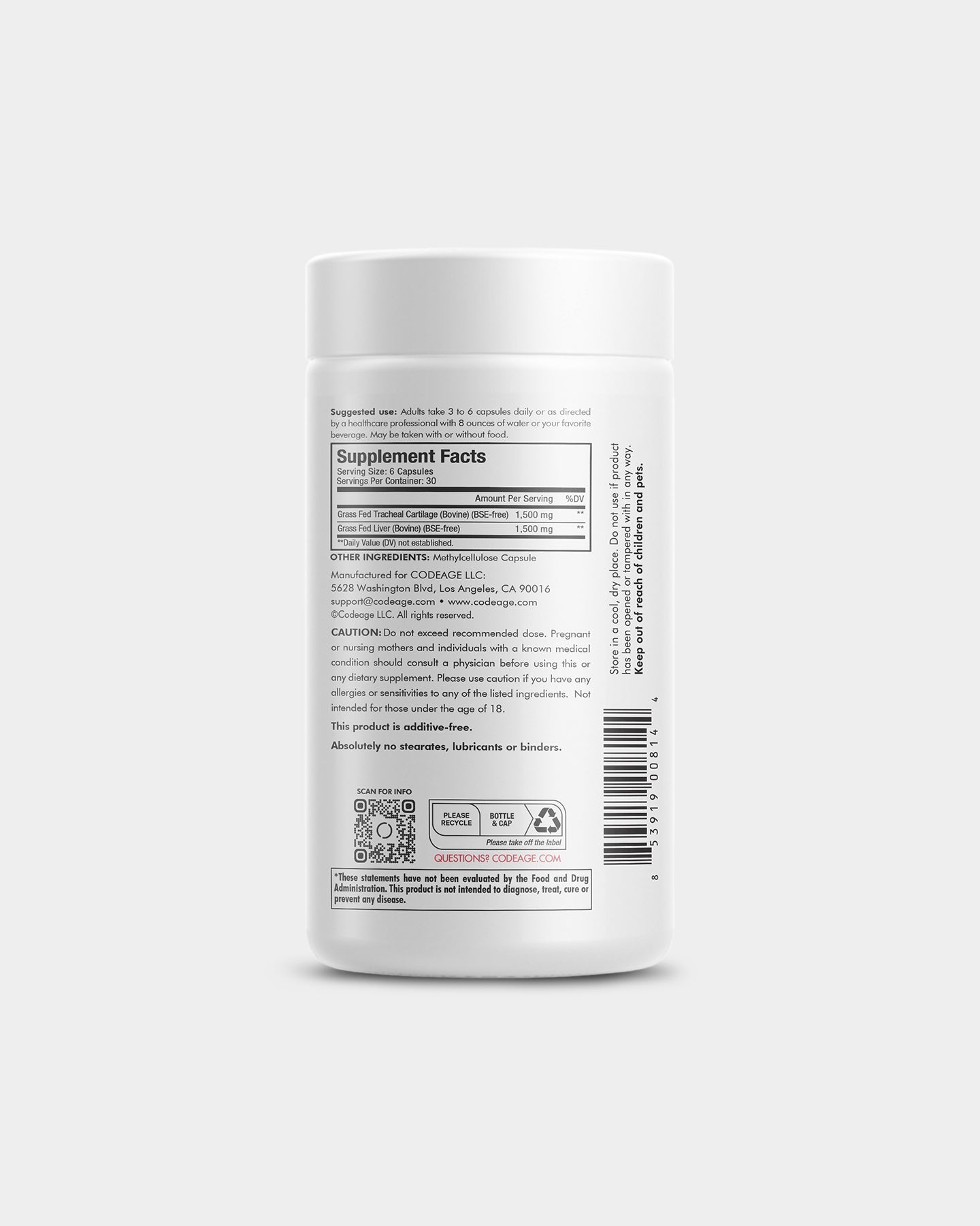 Grass Fed Beef Cartilage Powder for Joint Support - Collagen Protein Supplement for Dogs & Humans - Supports Mobility, Skin & Coat Health - Ideal for Active Lifestyles & Senior Pets