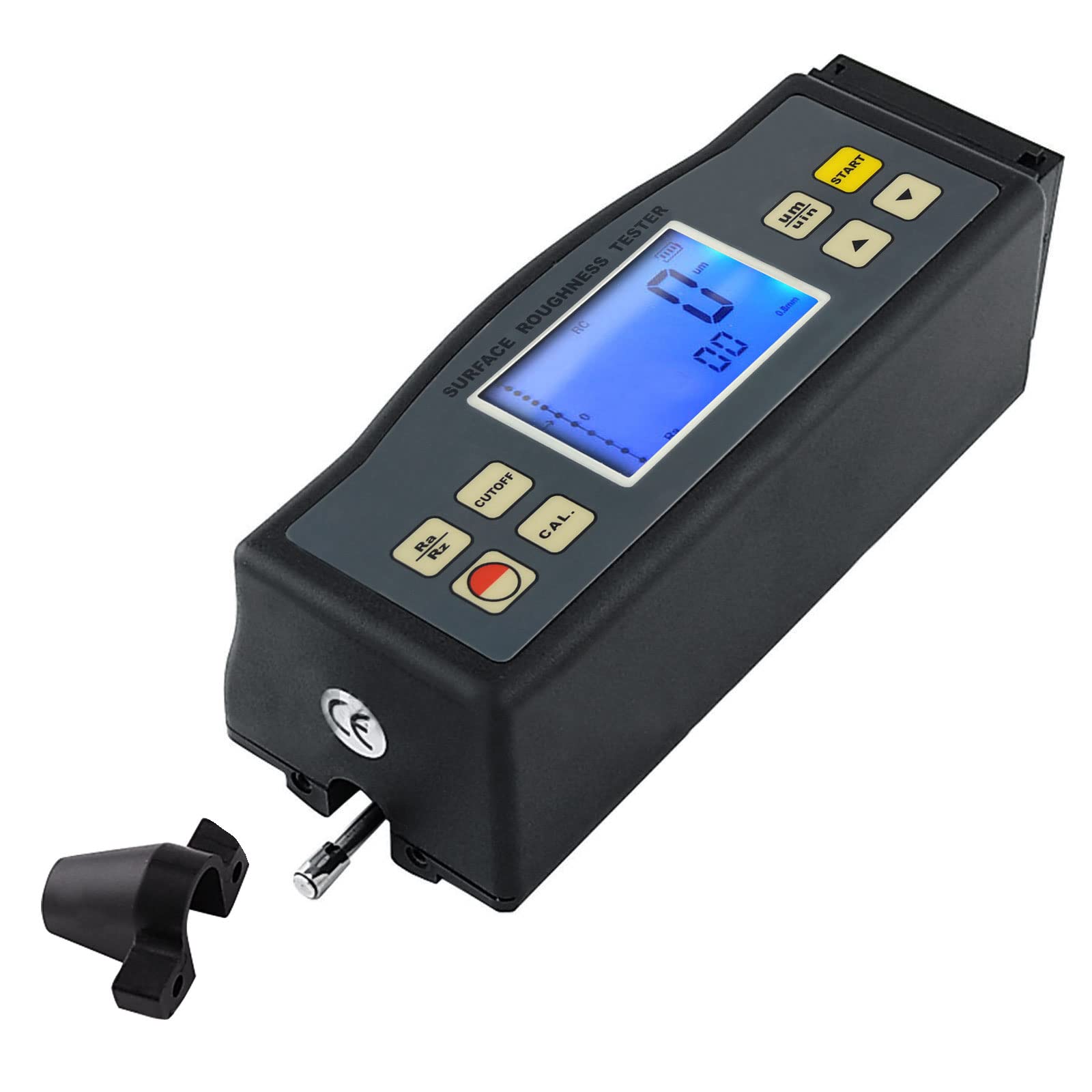Digital Surface Roughness Tester - Portable Ra & Rz Measurement Tool for Metal, Plastic & Wood - Perfect for Quality Control in Manufacturing & Engineering