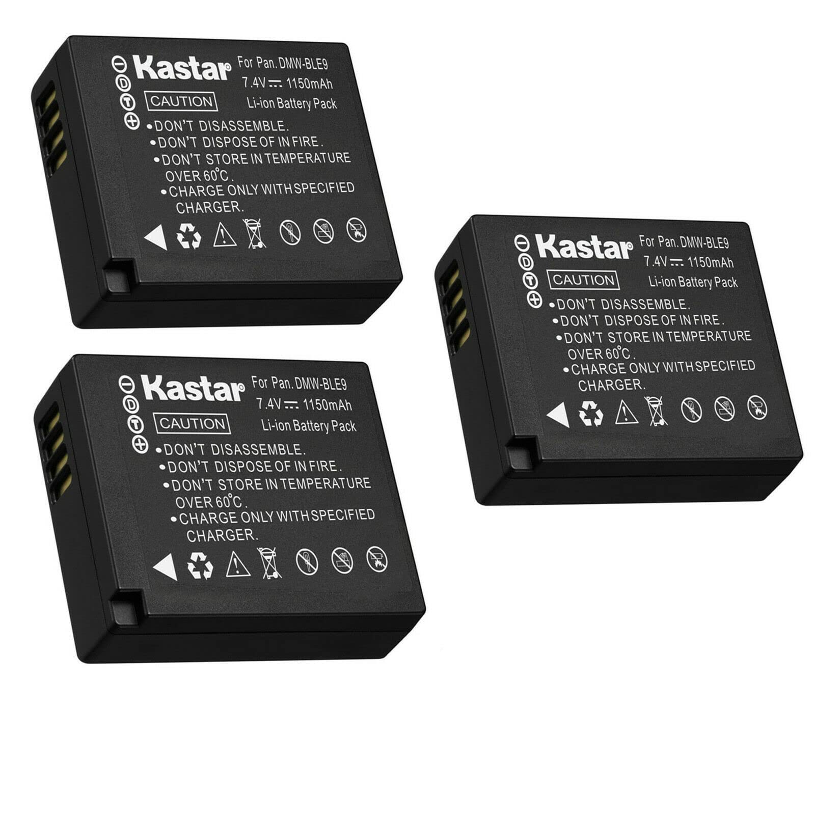 Kastar 3-Pack BP-DC15 Replacement Battery for Leica BP-DC15 - Compatible with Leica D-Lux 7, D-Lux Type 109 & C-Lux Digital Cameras - Includes BC-DC15 Charger - Perfect for Travel Photography & Professional Shooting