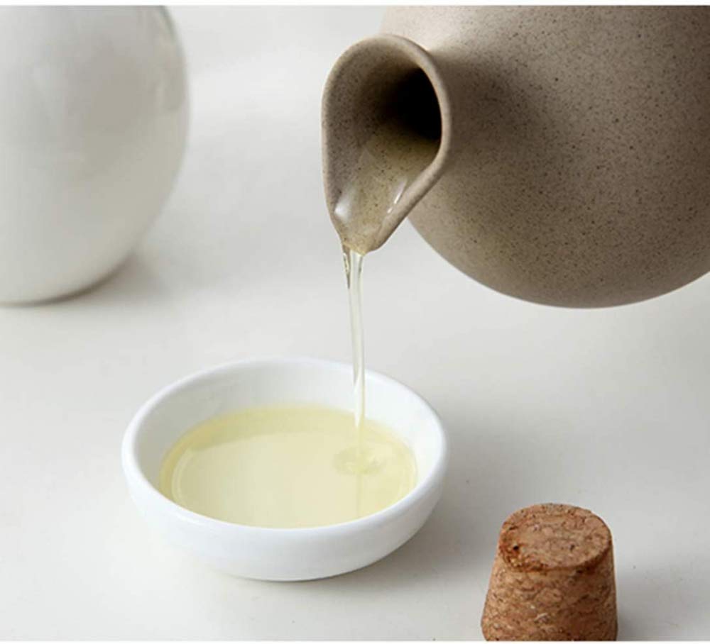 Qiuqiu Home 500ML Ceramic Oil Cruet - Kitchen Oil Dispenser Bottle for Olive Oil, Soy Sauce & Vinegar - Perfect for Cooking, Salad Dressing & Baking