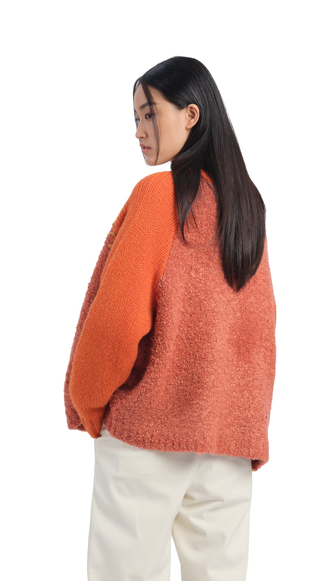 Stylish Patchwork Cardigan for Women - Cozy Knit Sweater with Unique Design - Perfect for Fall, Winter & Layering Outfits