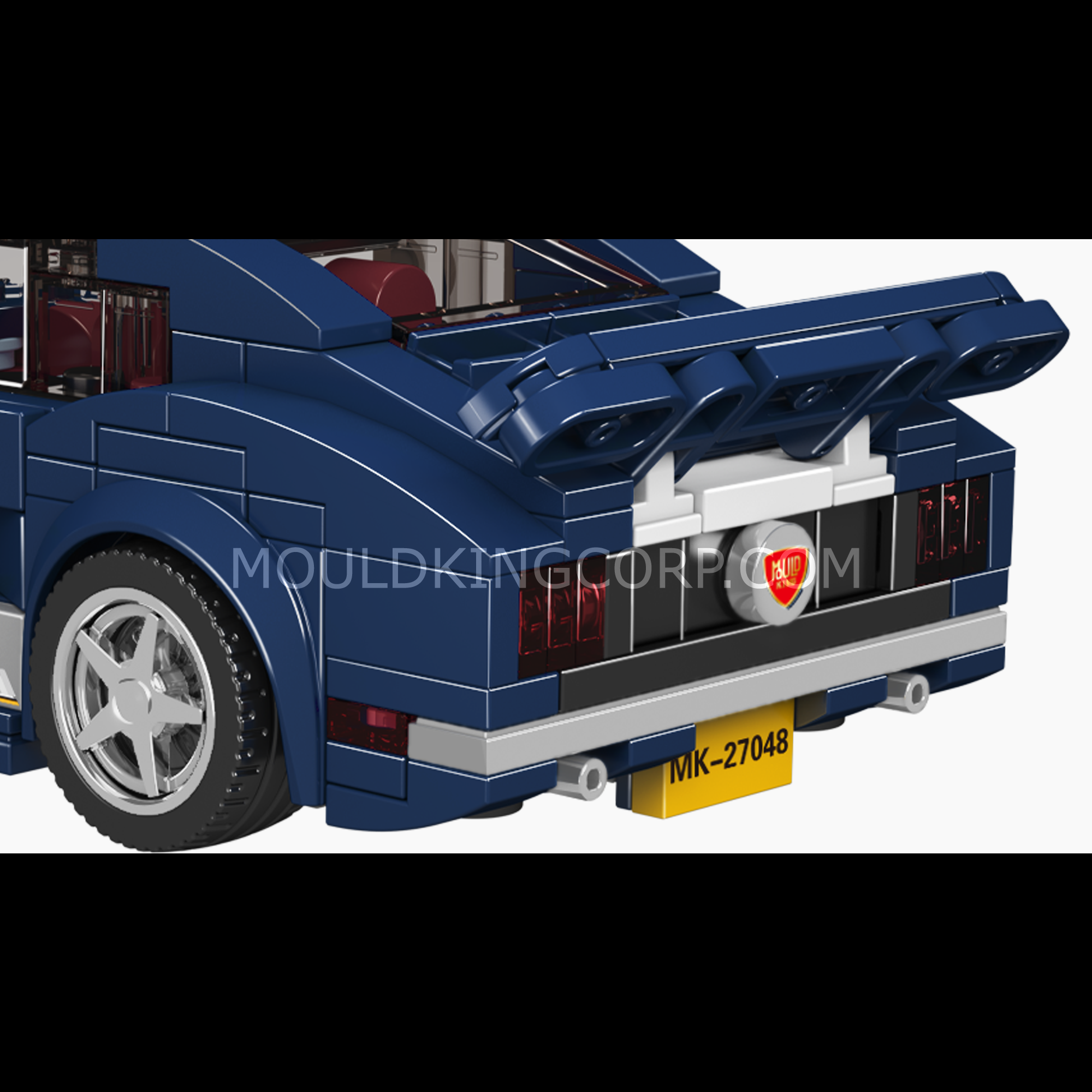 Mould King 27048 1967 Mustang Car Model Building Kit | 376 Piece Classic Muscle Car Toy for Adults & Teens | DIY Collector's Display or Gift for Car Enthusiasts