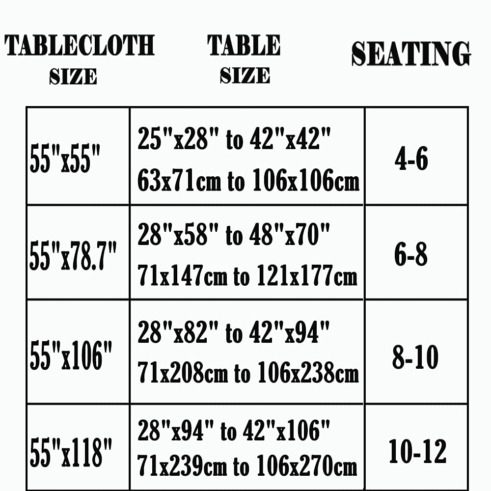 LEMON CLOUD 100% Waterproof PVC Tablecloth - 55x106 Inch Rectangle Vinyl Table Cover, Oil & Spill Proof for Indoor Dining & Outdoor Patio Use - Perfect for Parties, BBQs, and Family Gatherings