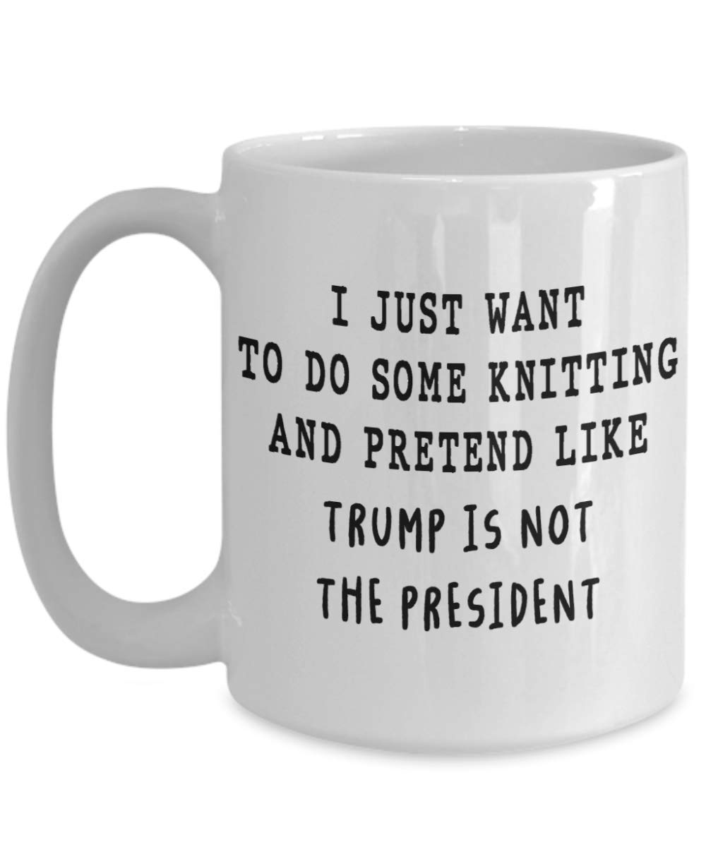 Funny Knitting Coffee Mug - Best Gift for Knitters, Mothers Day, Grandma & Knitting Lovers - Perfect for Tea, Coffee & Crafting Moments