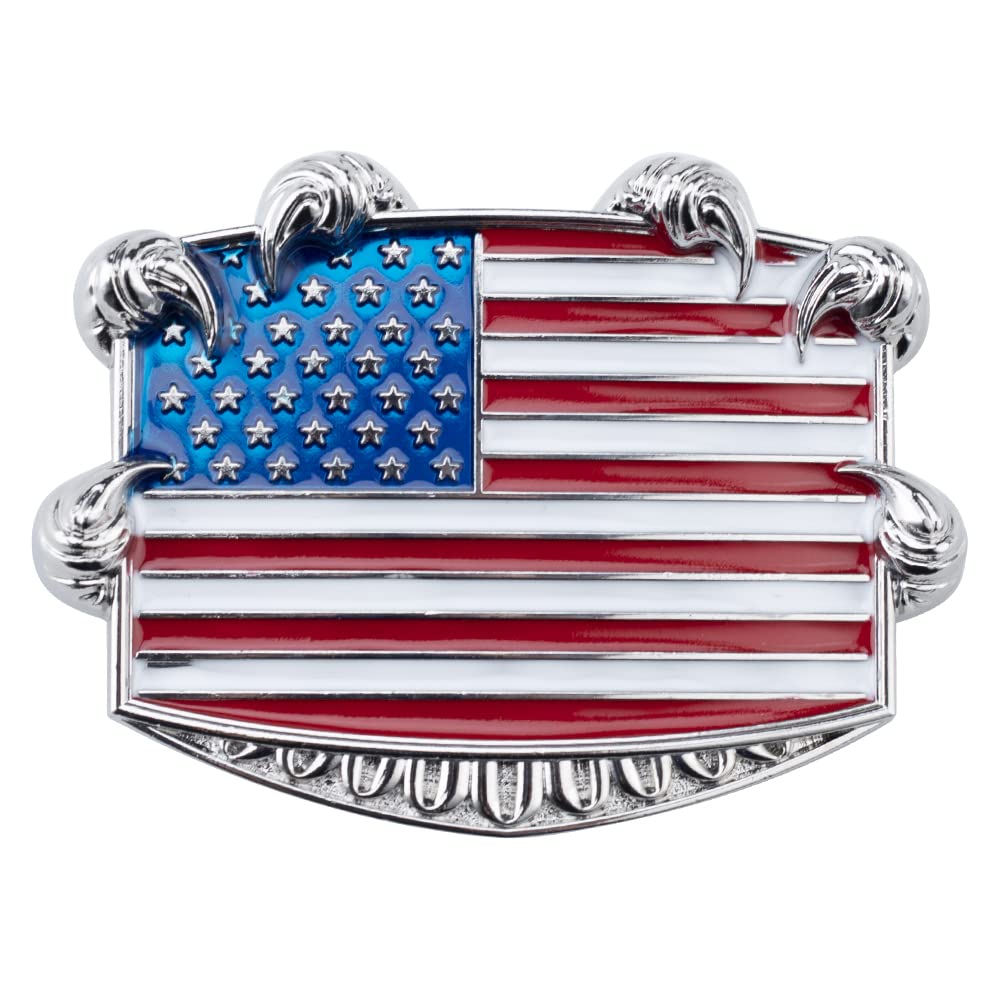 Patriotic USA Flag Belt Buckle - American Pride Accessory for Men & Women - Perfect for 4th of July, Veterans Day & Outdoor Events