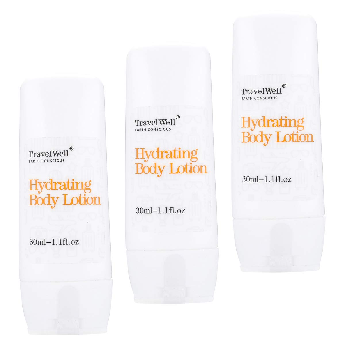 50-Pack Travel Size Lotion 1.0 Fl Oz (30ml) - Individually Wrapped Bulk Toiletries for Hotels, Airlines & Gifts | Mini Moisturizer for Travel, Gym, Office & On-the-Go Hydration
