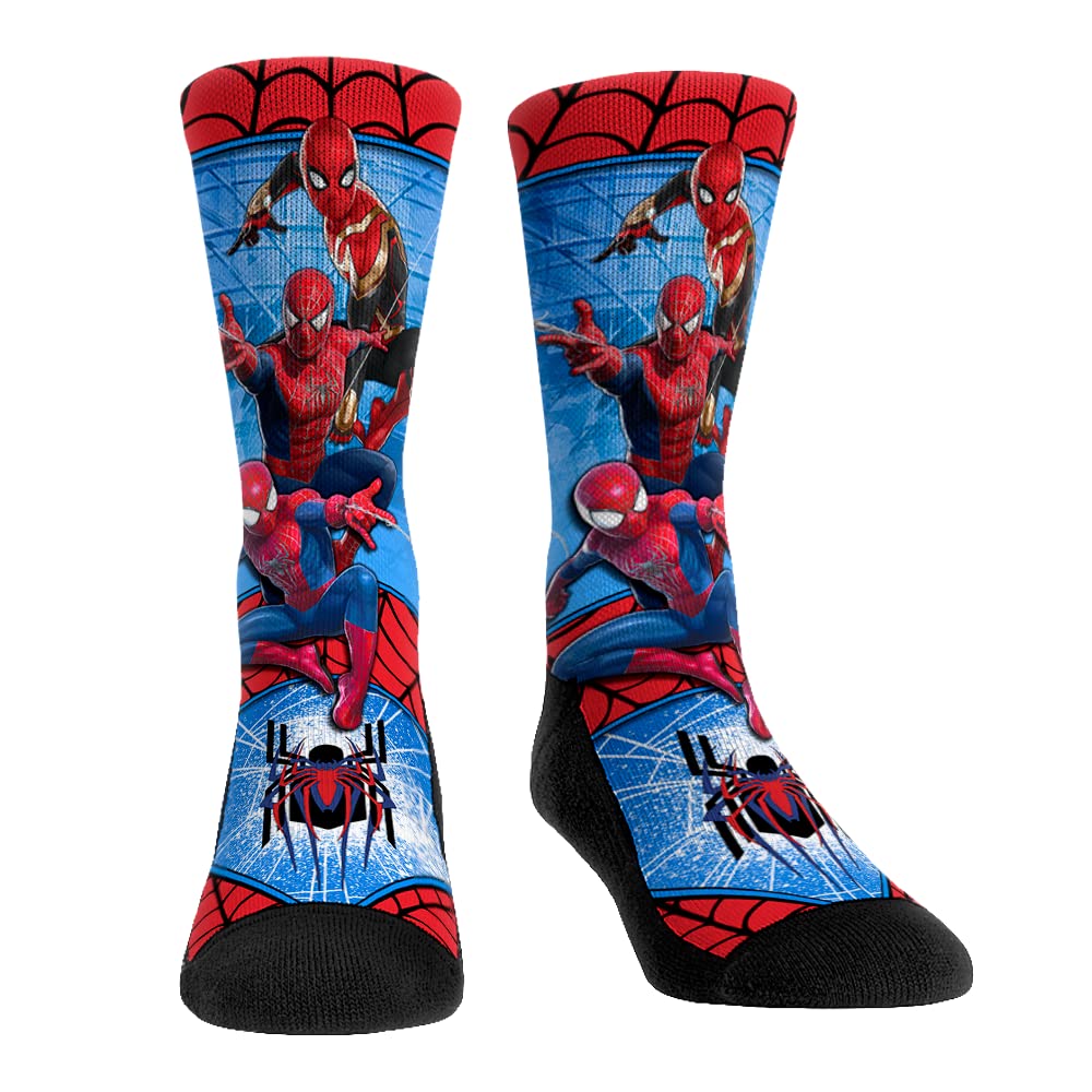 Spider-Man: No Way Home Premium Cotton Socks for Men - Marvel Superhero Movie Collection - Comfortable Gift for Fans, Cosplay & Everyday Wear