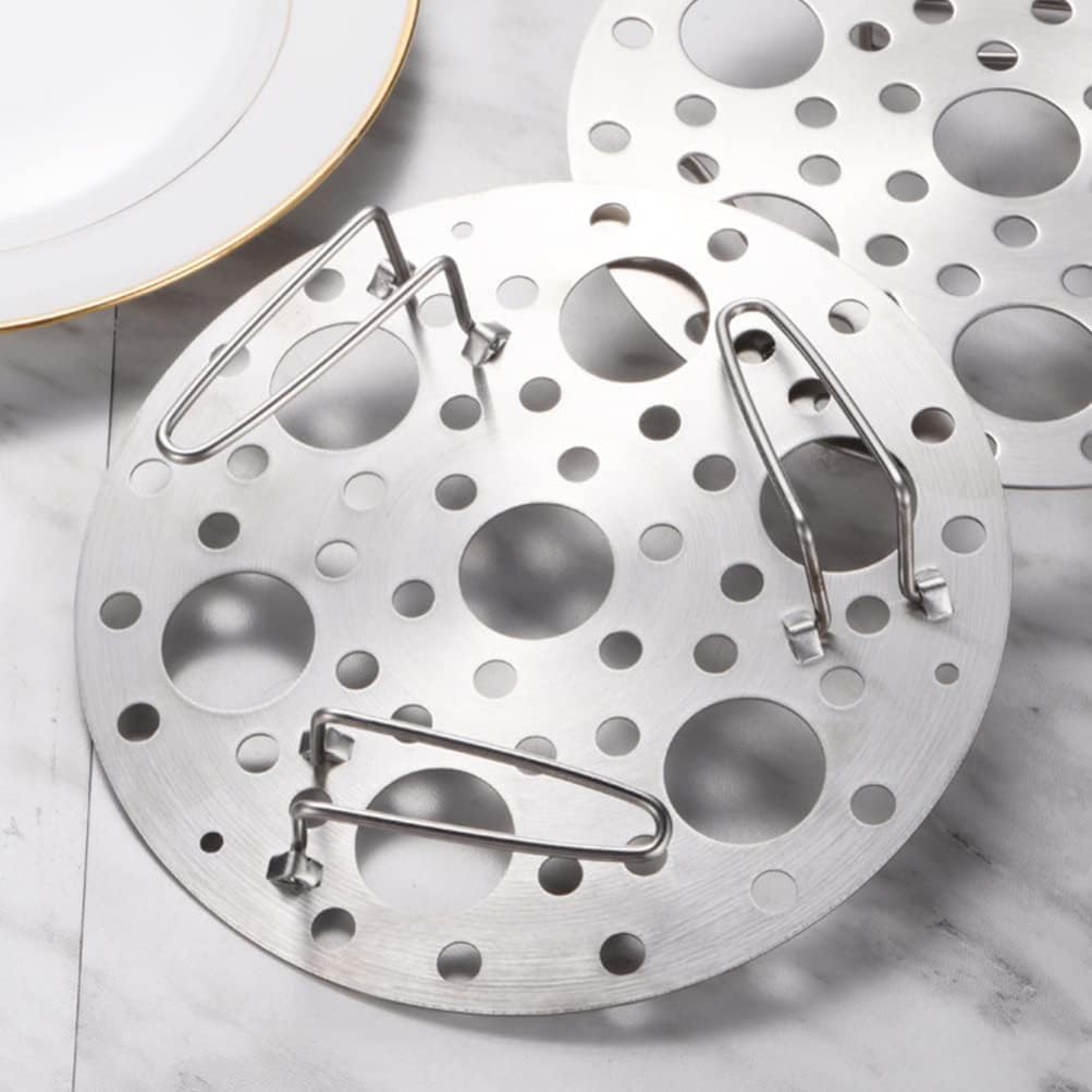 Stainless Steel Egg Steamer Rack - Heatproof Stackable 7-Hole Stand for Eggs, Kitchen Trivet Insert - Perfect for Pots, Pressure Cookers & Steam Boiling (Pack of 1) | Ideal for Meal Prep, Breakfast & Healthy Cooking
