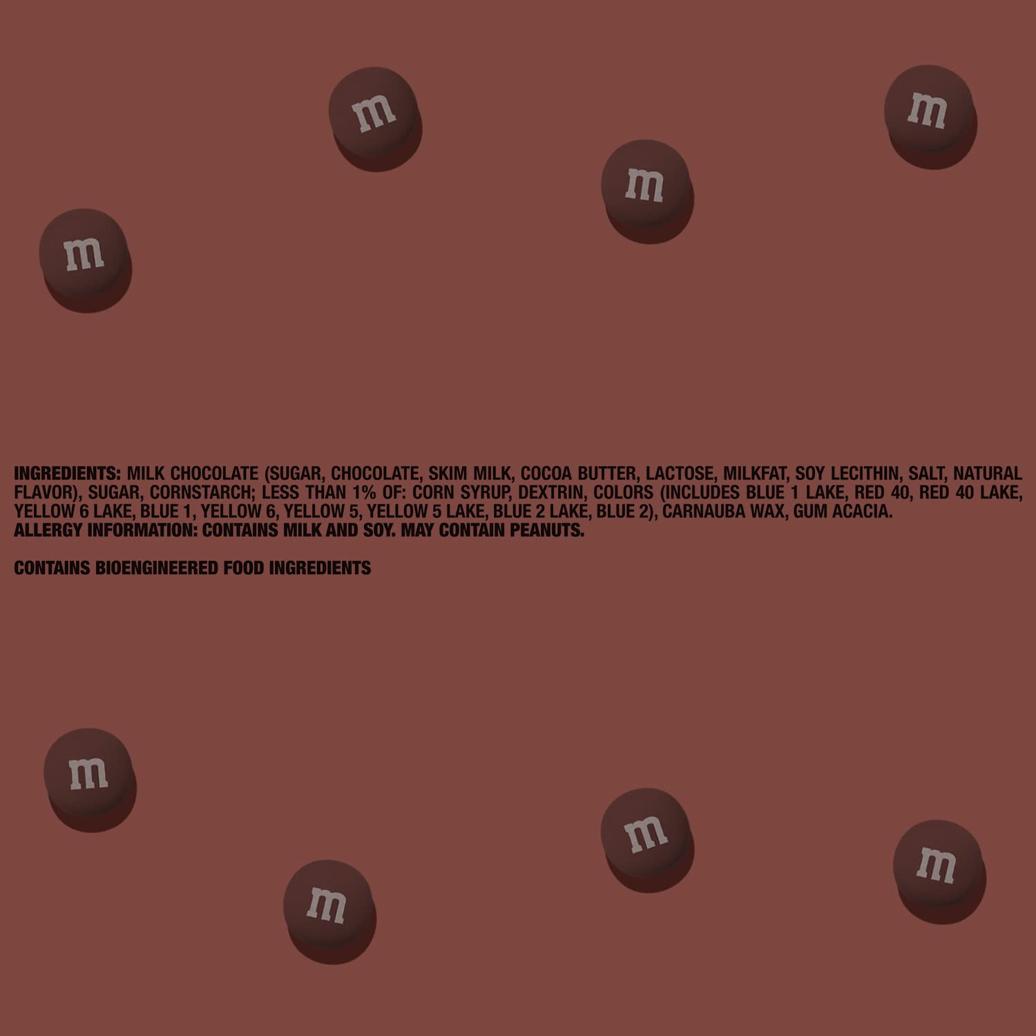 M&M'S Brown Milk Chocolate Candy - 2lb Bulk Resealable Bag | Perfect for Birthdays, Graduations, Weddings, Thanksgiving Desserts & Chocolate Gift Boxes | Party Favors, Office Snacks & Movie Night Treats