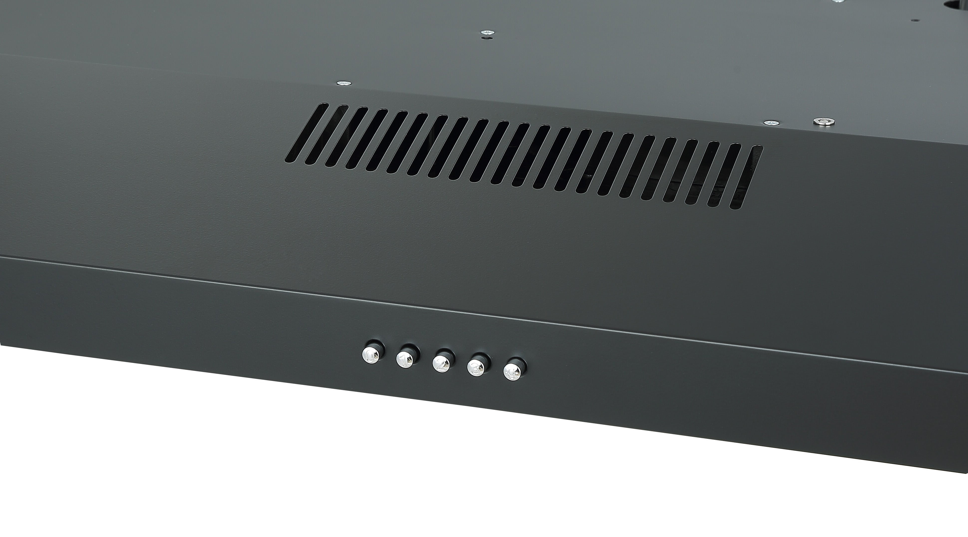 Ancona 30 Inch Convertible Under Cabinet Range Hood in Matte Black - Powerful Kitchen Ventilation for Smoke & Odor Removal