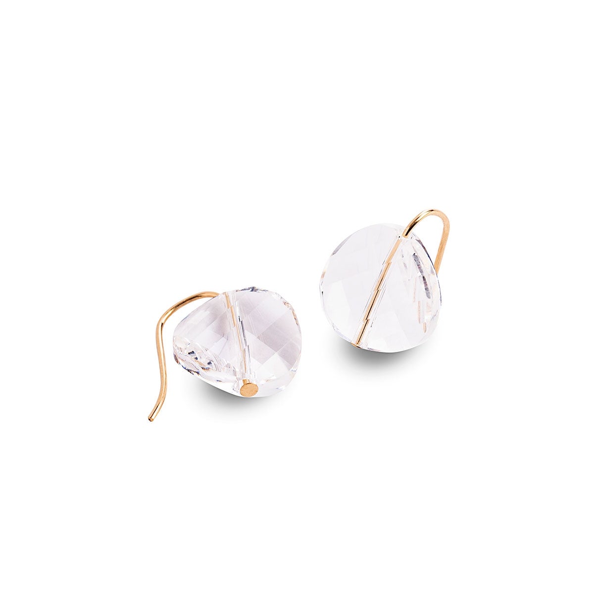 Sparkling Crystal Round Stud Earrings for Women - Elegant & Hypoallergenic Jewelry Gift for Everyday Wear & Special Occasions