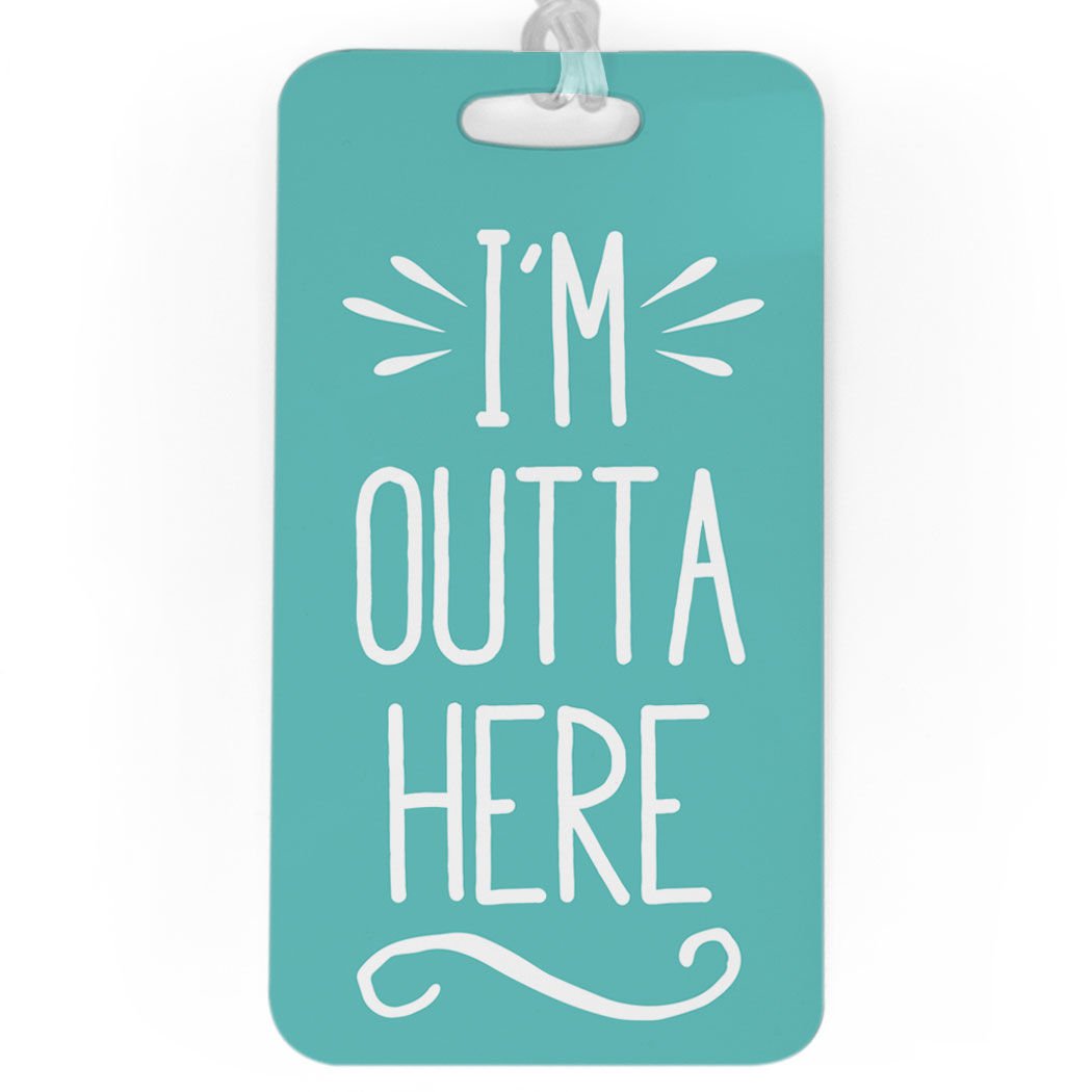 Customizable Teal Luggage & Bag Tag - Large Size with Personal Info on Back - Perfect for Travel, Suitcases & Backpacks