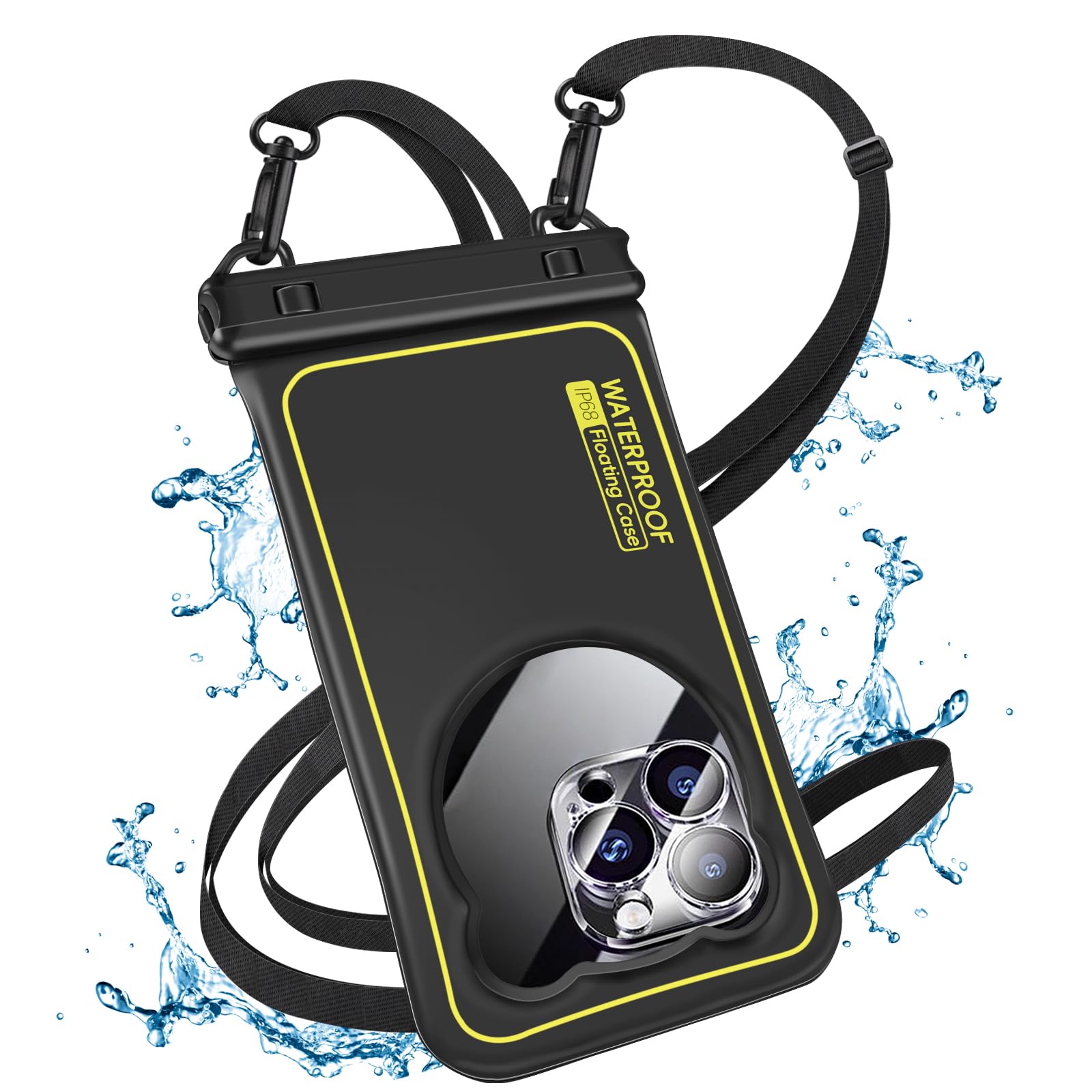 **IP68 Waterproof Phone Pouch for iPhone 15/14/13 Pro Max & Galaxy S24/S23/S22 Ultra – Up to 6.8