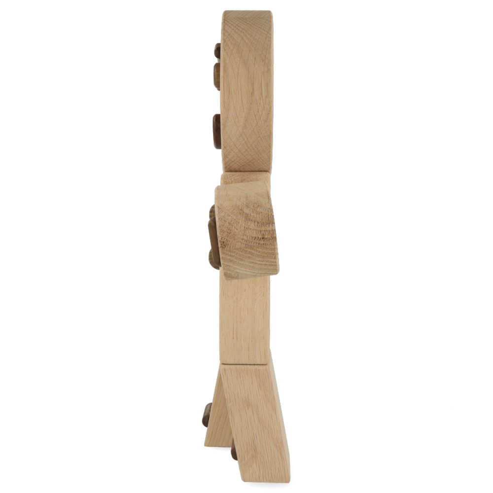 Natural Oak Gingerbread Man Cookie Cutter - Large Size for Holiday Baking, Christmas Decor, and DIY Crafts