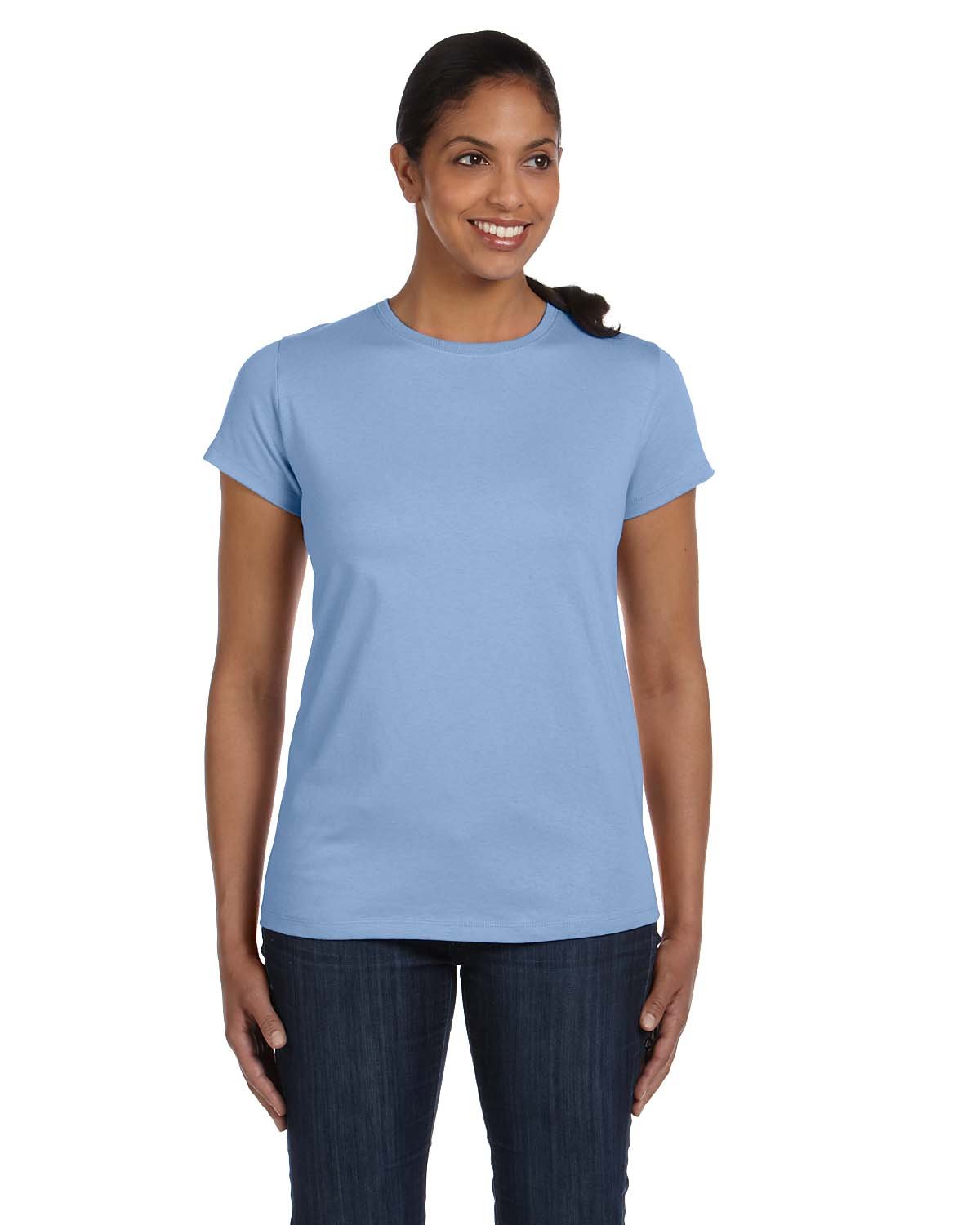 Hanes Women's Crewneck T-Shirt - Soft Cotton Comfort Fit Casual Tee for Everyday Wear | Perfect for Workouts, Lounging & Layering