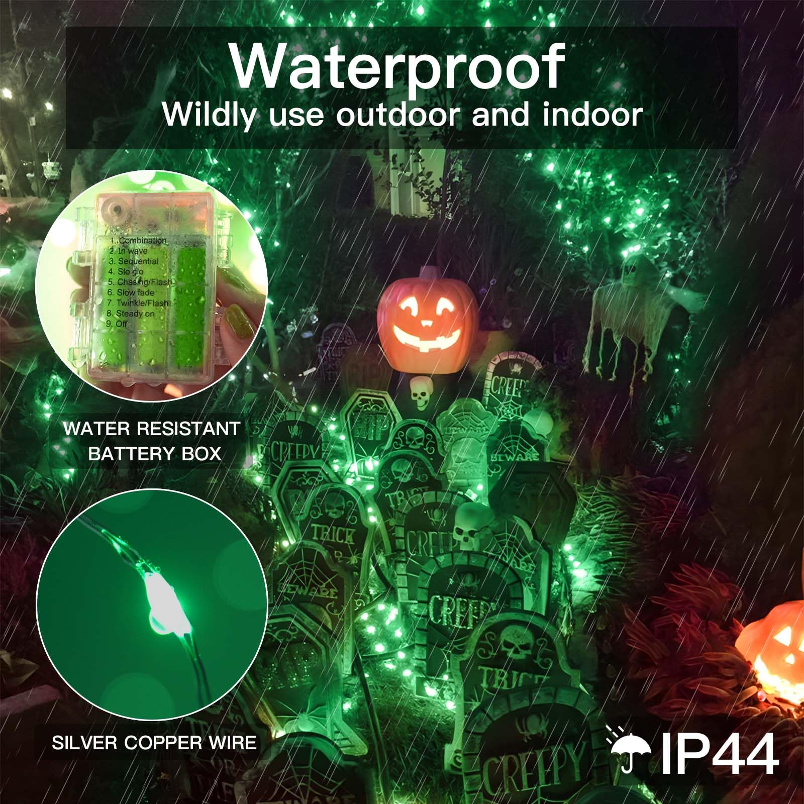 Suddus 33ft 100 LED Green Christmas String Lights with Remote - Battery Operated Fairy Lights for Holiday Decor, St. Patrick's Day, Bedroom, Wreath, Patio, Backyard, Garden & Party - Perfect for Indoor/Outdoor Christmas Tree Decorations, Wedding Centerpieces and Cozy Ambiance Lighting