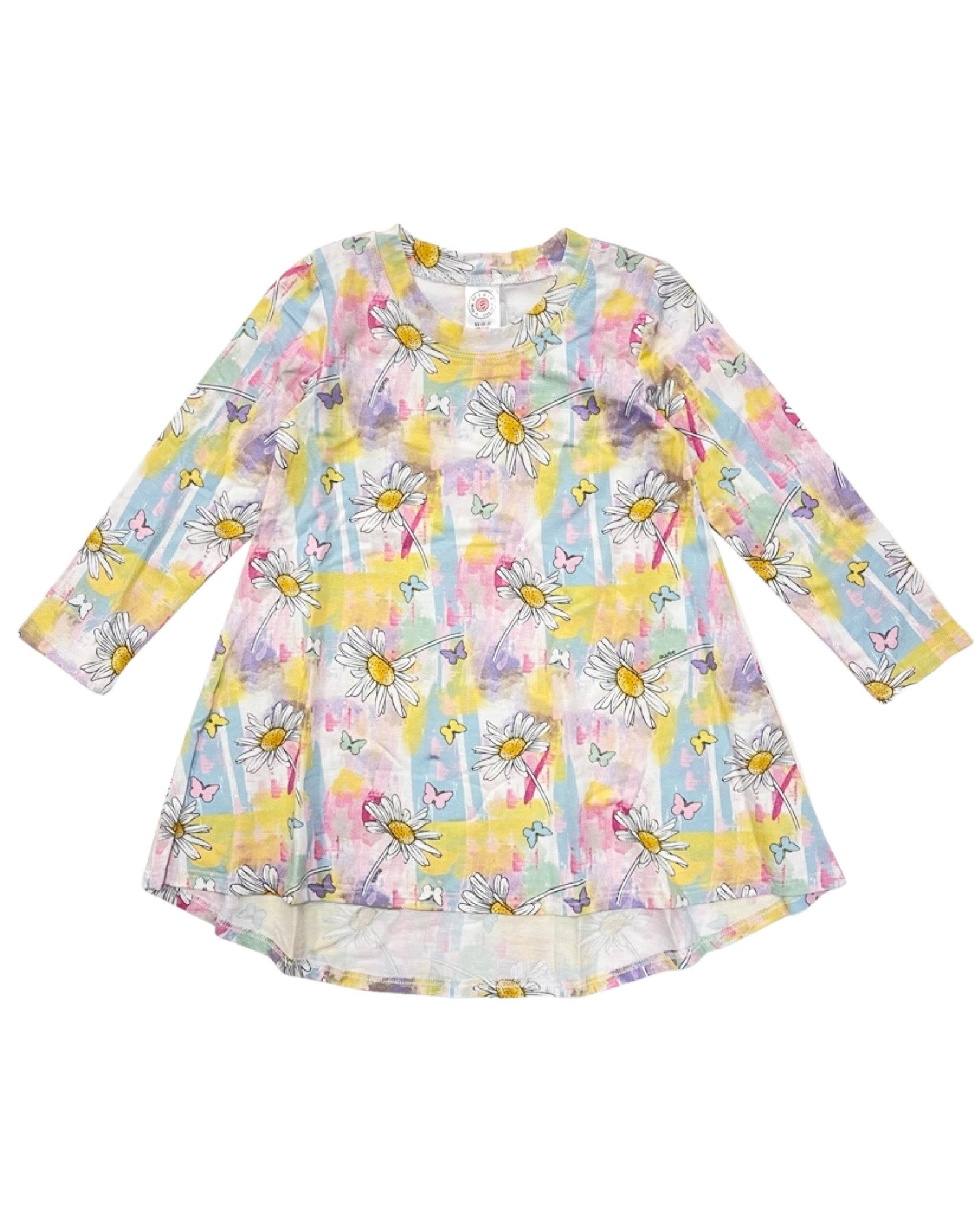 Elegant Daisy Print Long Sleeve Dress for Women - Floral Summer Maxi Dress with Pockets - Perfect for Casual Outings, Beach Vacations & Date Nights