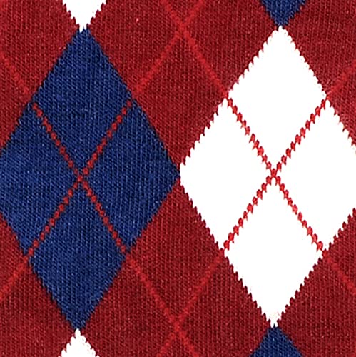 Burgundy Navy Argyle / 8 Pack