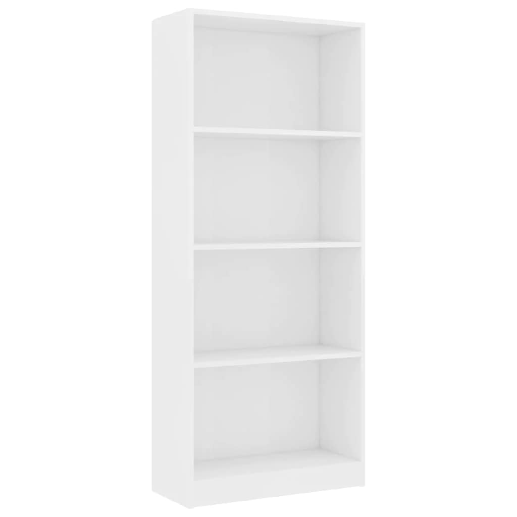 vidaXL Engineered Wood Bookshelf - Storage Cabinet & Bookcase Stand in Multiple Colors & Sizes | Perfect for Living Room, Home Office & Bedroom Organization